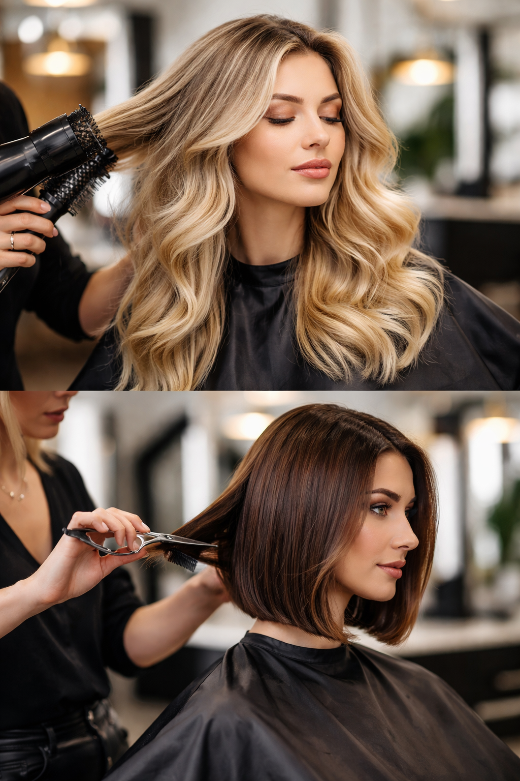 Women's hair styling examples at T93 Hair Studio